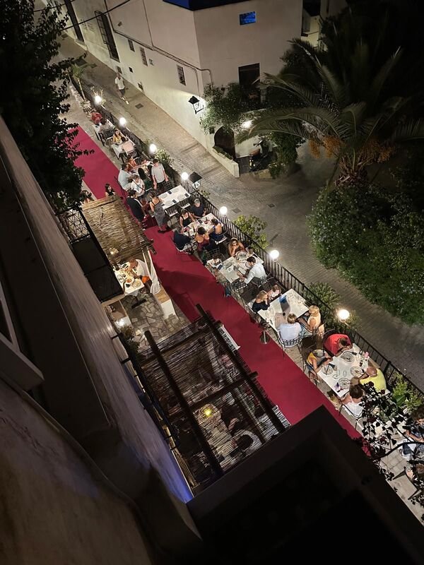 Top view of the terrace